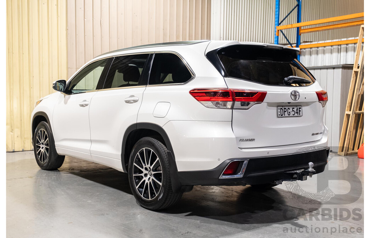 7/2017 Toyota Kluger Grande (4x4) GSU55R 4d Wagon Crystal Pearl White V6 3.5L