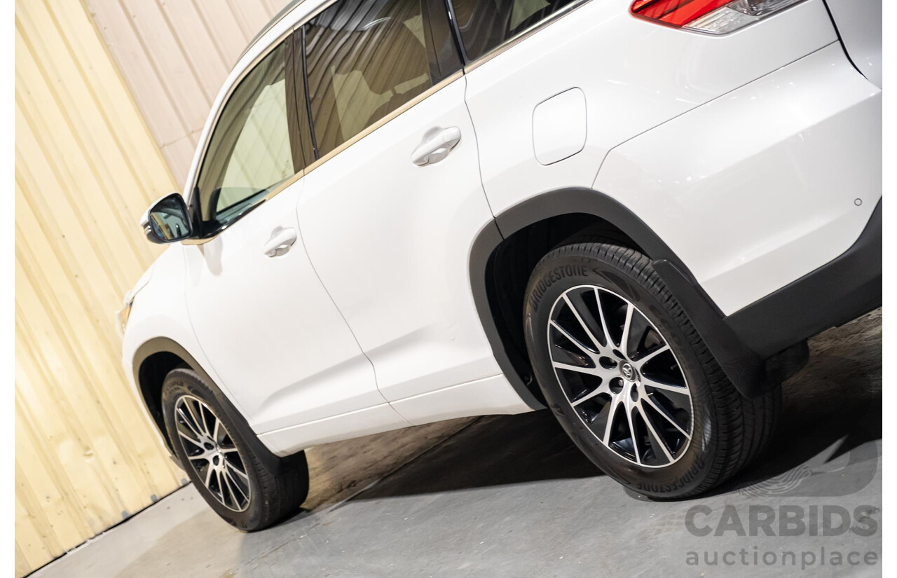 7/2017 Toyota Kluger Grande (4x4) GSU55R 4d Wagon Crystal Pearl White V6 3.5L