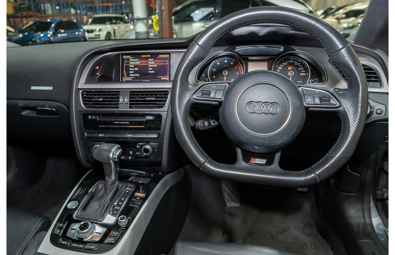 6/2013 Audi A5 2.0 TFSI S-Line Package Quattro (AWD) 8T MY13 2d Coupe Metallic Grey Turbo 2.0L