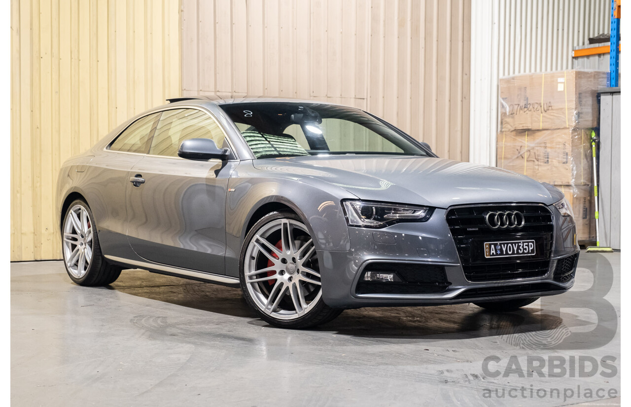 6/2013 Audi A5 2.0 TFSI S-Line Package Quattro (AWD) 8T MY13 2d Coupe Metallic Grey Turbo 2.0L