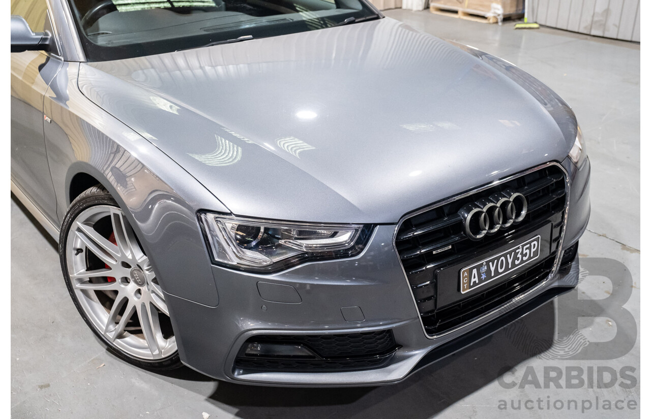 6/2013 Audi A5 2.0 TFSI S-Line Package Quattro (AWD) 8T MY13 2d Coupe Metallic Grey Turbo 2.0L