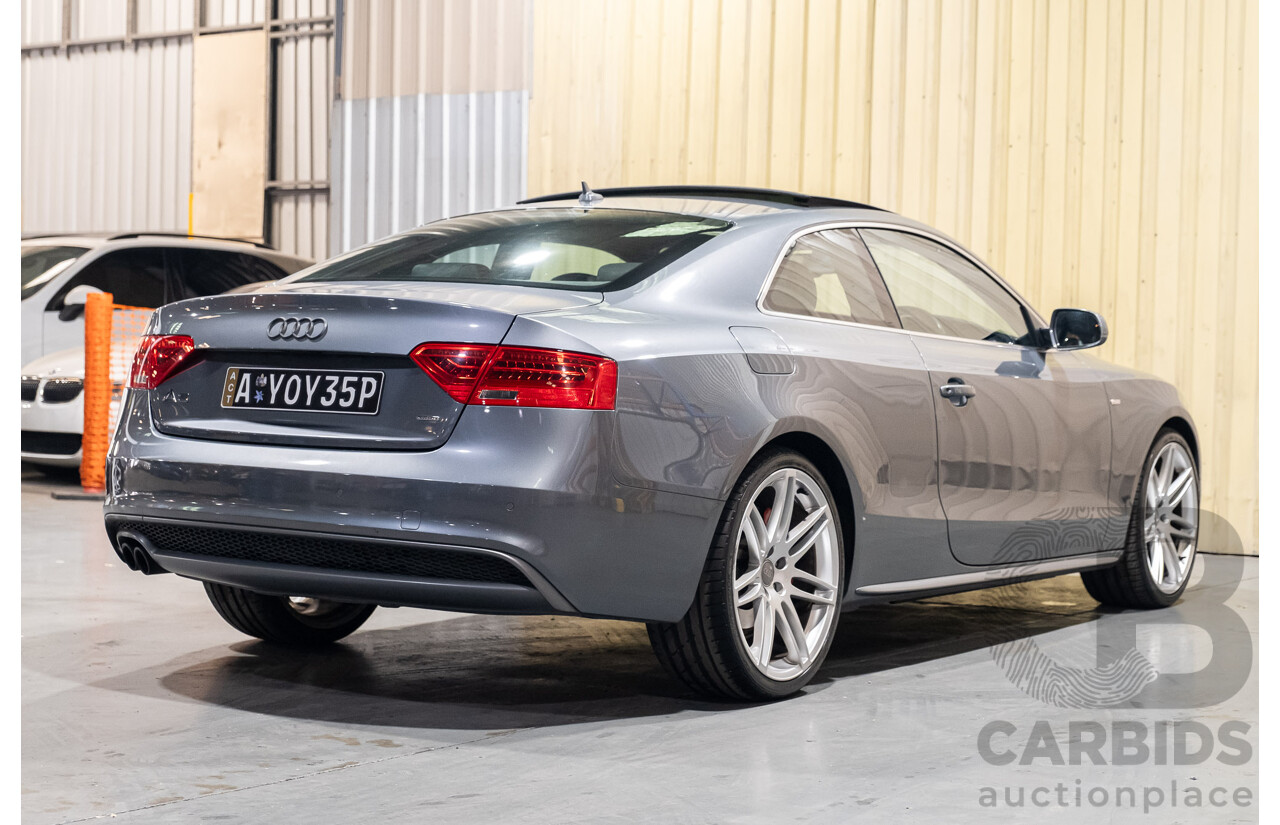 6/2013 Audi A5 2.0 TFSI S-Line Package Quattro (AWD) 8T MY13 2d Coupe Metallic Grey Turbo 2.0L