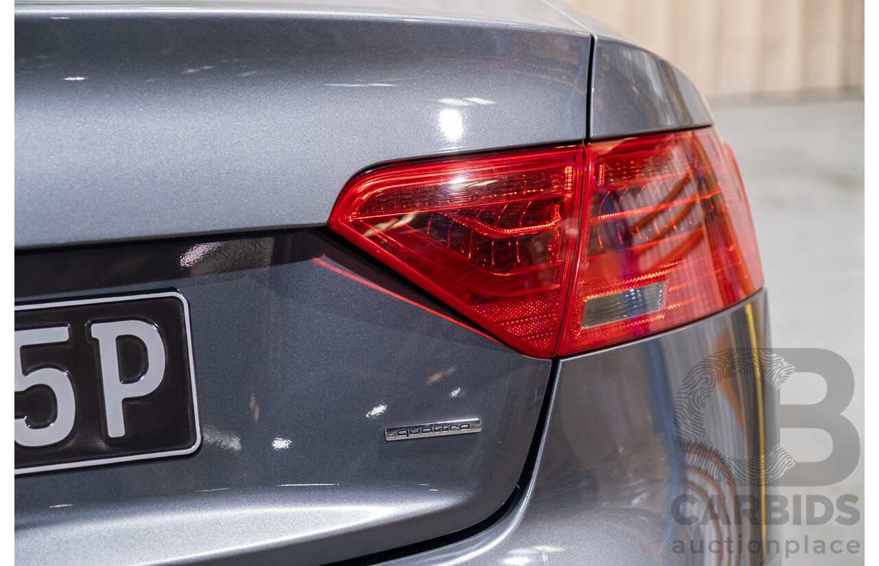 6/2013 Audi A5 2.0 TFSI S-Line Package Quattro (AWD) 8T MY13 2d Coupe Metallic Grey Turbo 2.0L