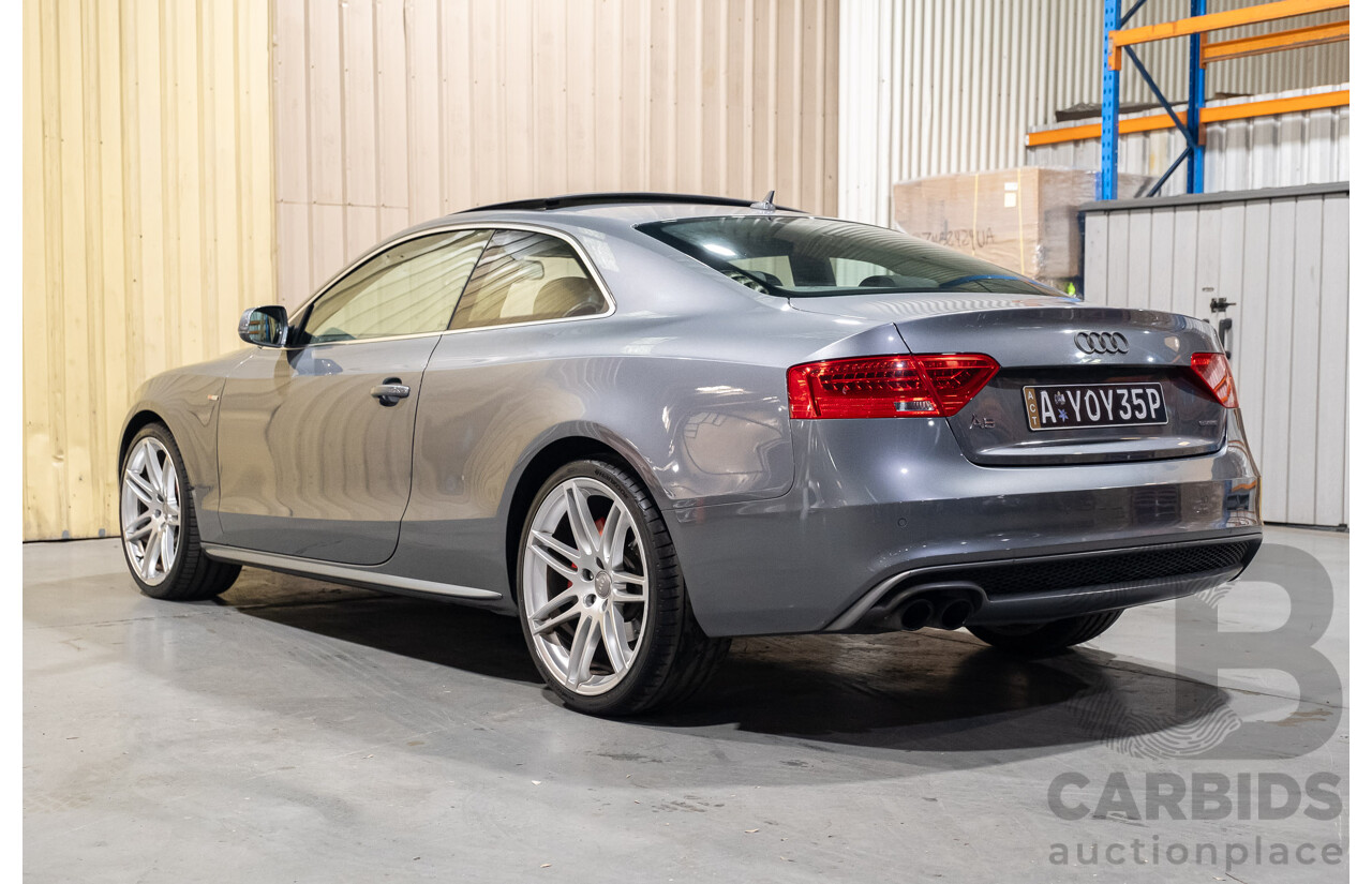6/2013 Audi A5 2.0 TFSI S-Line Package Quattro (AWD) 8T MY13 2d Coupe Metallic Grey Turbo 2.0L