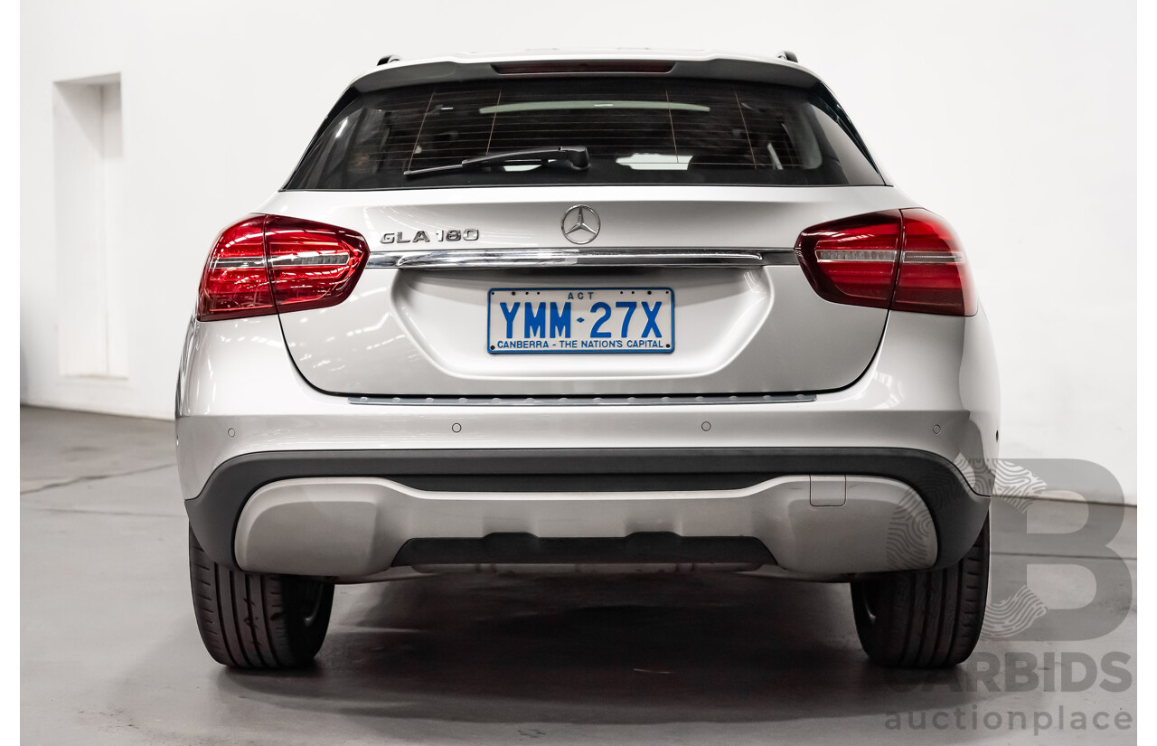 7/2017 Mercedes Benz GLA 180 X156 4d Wagon Polar Silver Metallic Turbo 1.6L