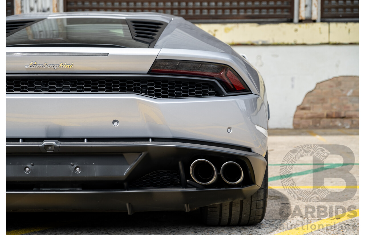 9/2015 Lamborghini Huracan LP 610-4 (AWD) 724 2d Coupe Grigio Nimbus Silver Metallic V10 5.2L