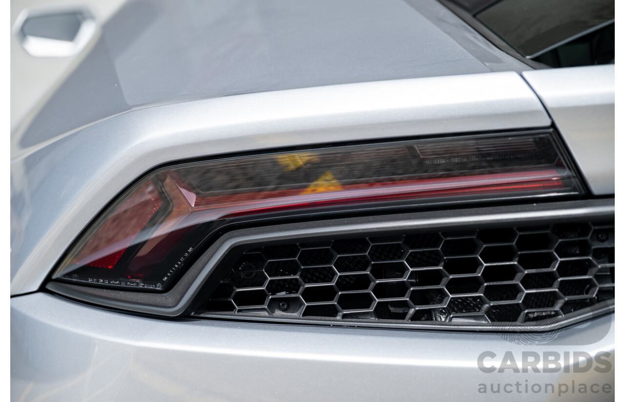 9/2015 Lamborghini Huracan LP 610-4 (AWD) 724 2d Coupe Grigio Nimbus Silver Metallic V10 5.2L