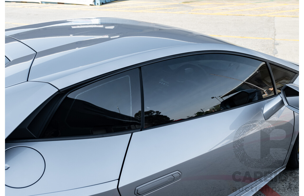 9/2015 Lamborghini Huracan LP 610-4 (AWD) 724 2d Coupe Grigio Nimbus Silver Metallic V10 5.2L