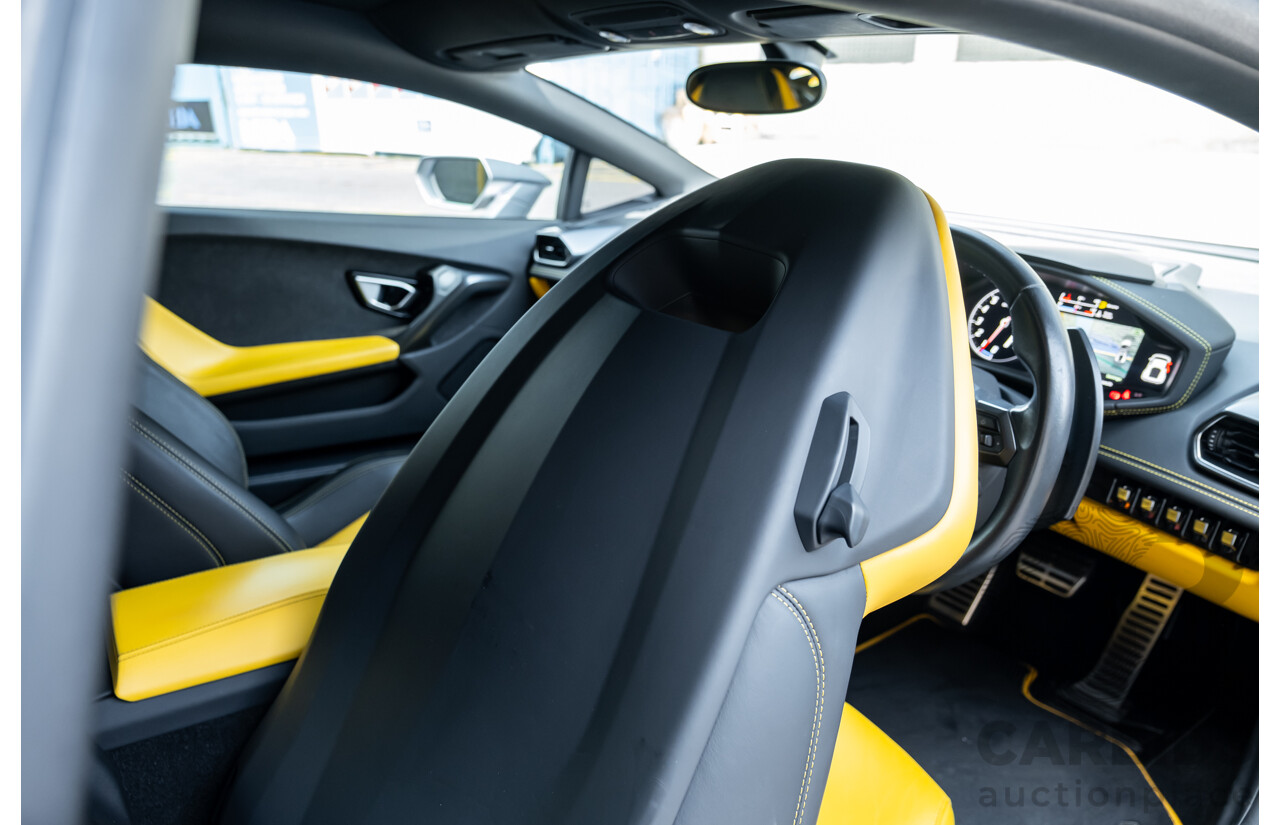 9/2015 Lamborghini Huracan LP 610-4 (AWD) 724 2d Coupe Grigio Nimbus Silver Metallic V10 5.2L