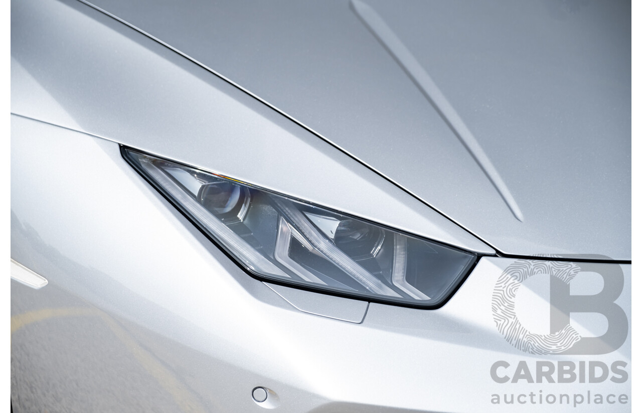 9/2015 Lamborghini Huracan LP 610-4 (AWD) 724 2d Coupe Grigio Nimbus Silver Metallic V10 5.2L