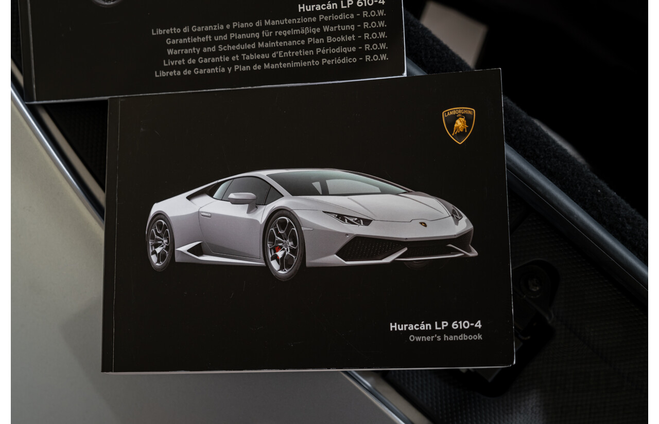 9/2015 Lamborghini Huracan LP 610-4 (AWD) 724 2d Coupe Grigio Nimbus Silver Metallic V10 5.2L