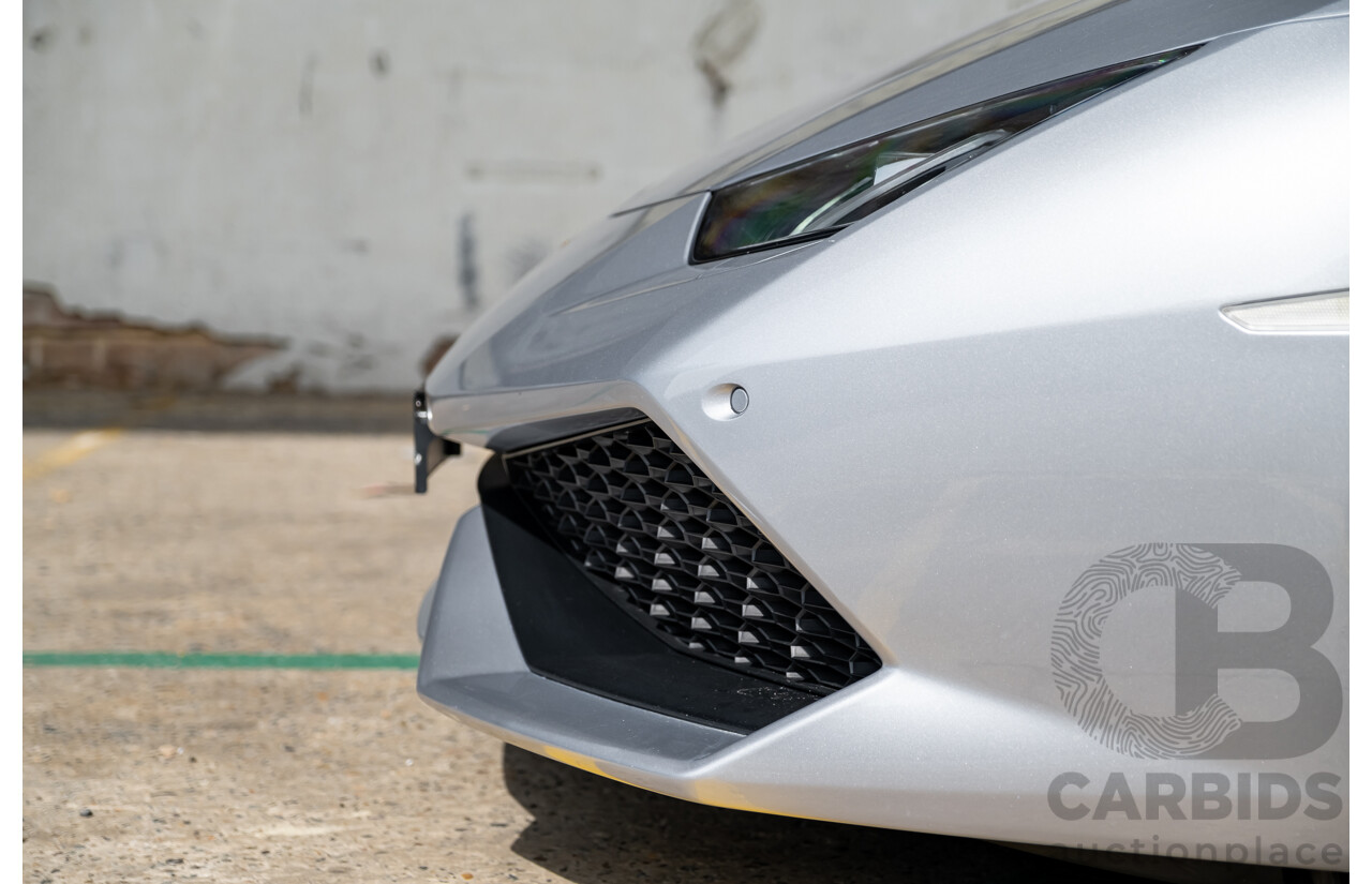 9/2015 Lamborghini Huracan LP 610-4 (AWD) 724 2d Coupe Grigio Nimbus Silver Metallic V10 5.2L
