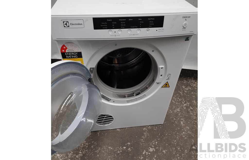 Electrolux 6kg Sensor Dry Clothes Dryer