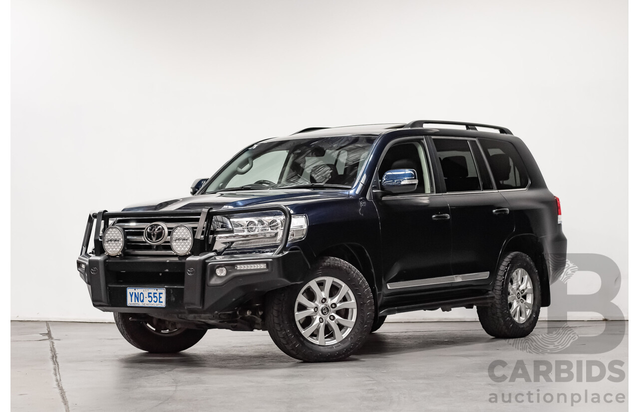 6/2019 Toyota Landcruiser Sahara (4x4) VDJ200R MY19 4d Wagon Metallic Blue Turbo Diesel V8 4.5L