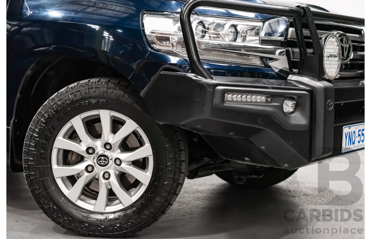 6/2019 Toyota Landcruiser Sahara (4x4) VDJ200R MY19 4d Wagon Metallic Blue Turbo Diesel V8 4.5L