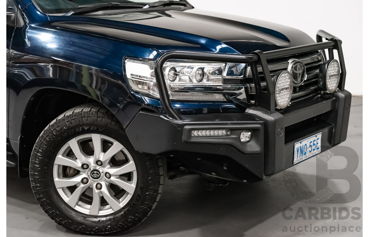 6/2019 Toyota Landcruiser Sahara (4x4) VDJ200R MY19 4d Wagon Metallic Blue Turbo Diesel V8 4.5L
