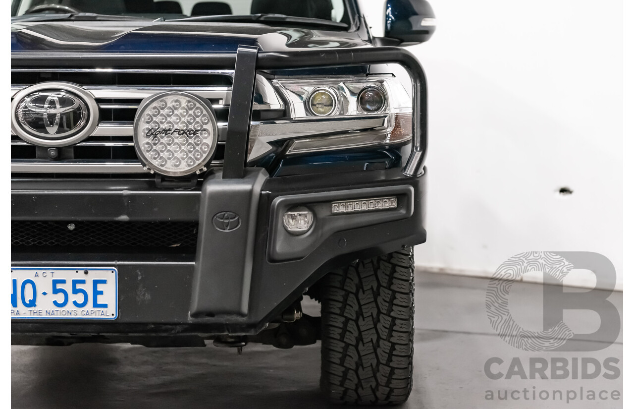 6/2019 Toyota Landcruiser Sahara (4x4) VDJ200R MY19 4d Wagon Metallic Blue Turbo Diesel V8 4.5L