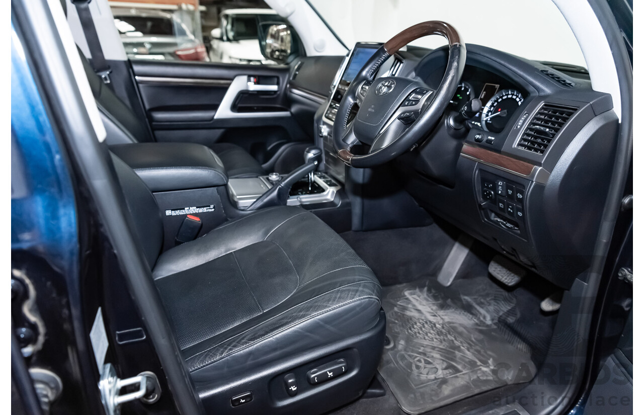 6/2019 Toyota Landcruiser Sahara (4x4) VDJ200R MY19 4d Wagon Metallic Blue Turbo Diesel V8 4.5L