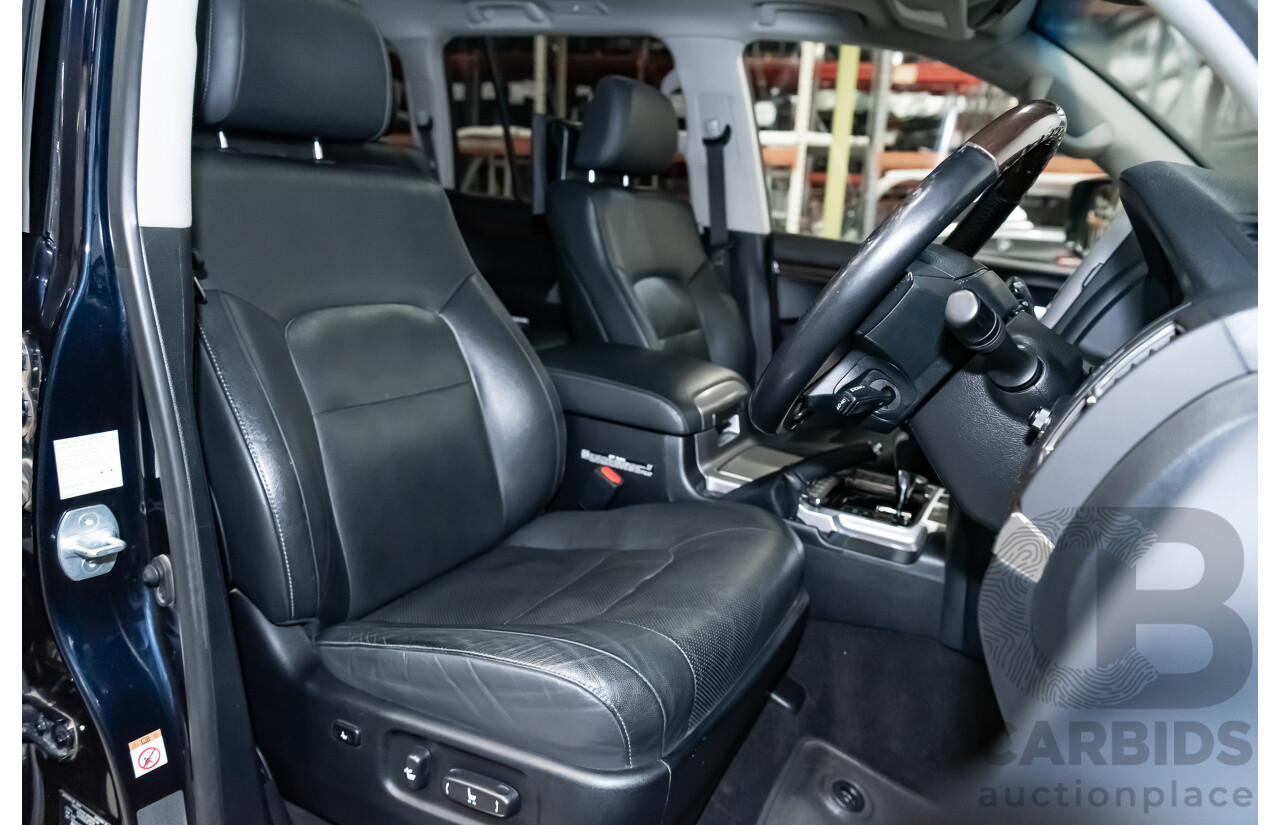 6/2019 Toyota Landcruiser Sahara (4x4) VDJ200R MY19 4d Wagon Metallic Blue Turbo Diesel V8 4.5L