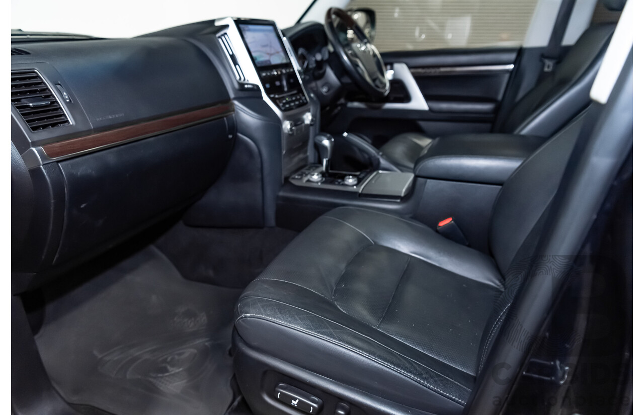 6/2019 Toyota Landcruiser Sahara (4x4) VDJ200R MY19 4d Wagon Metallic Blue Turbo Diesel V8 4.5L