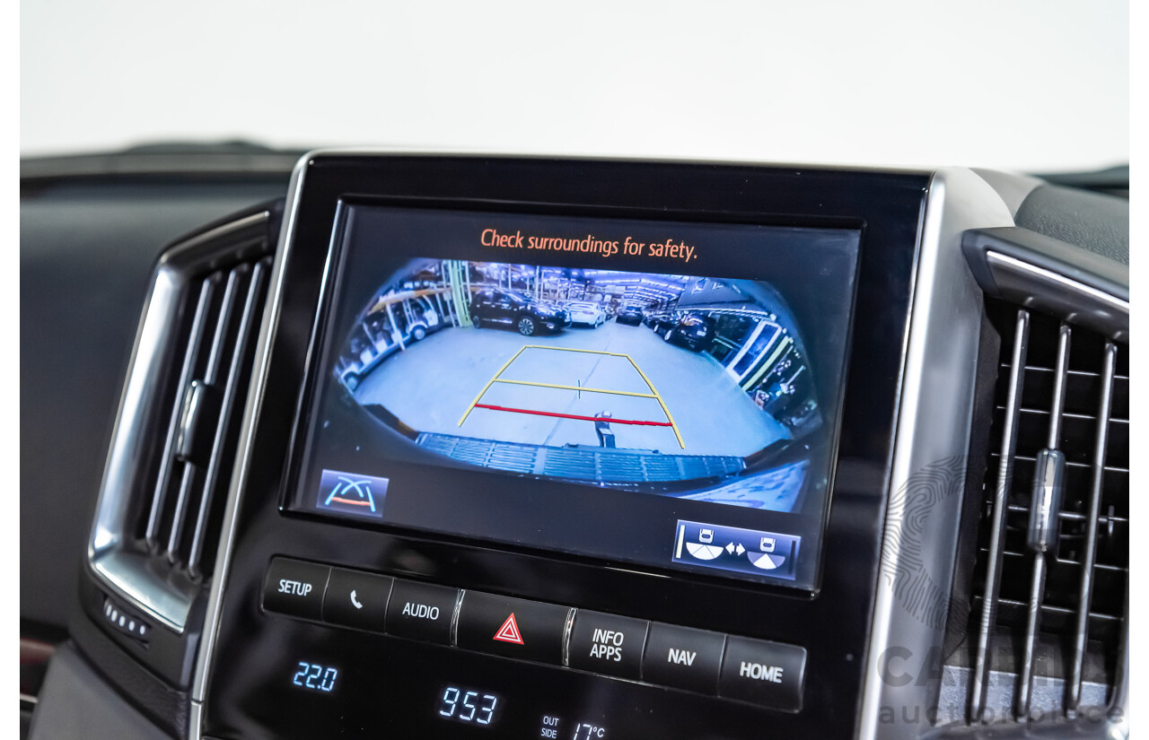 6/2019 Toyota Landcruiser Sahara (4x4) VDJ200R MY19 4d Wagon Metallic Blue Turbo Diesel V8 4.5L