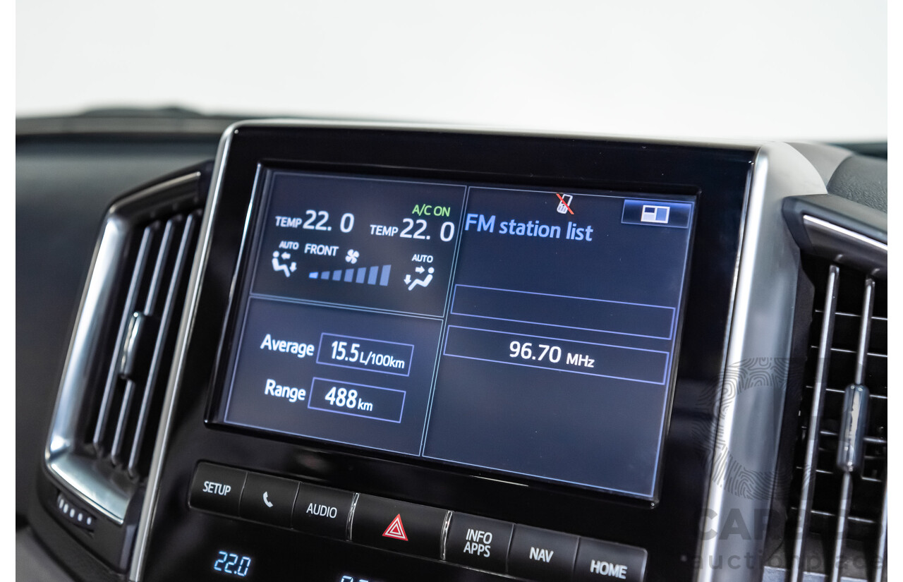 6/2019 Toyota Landcruiser Sahara (4x4) VDJ200R MY19 4d Wagon Metallic Blue Turbo Diesel V8 4.5L