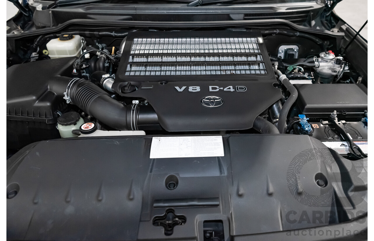 6/2019 Toyota Landcruiser Sahara (4x4) VDJ200R MY19 4d Wagon Metallic Blue Turbo Diesel V8 4.5L