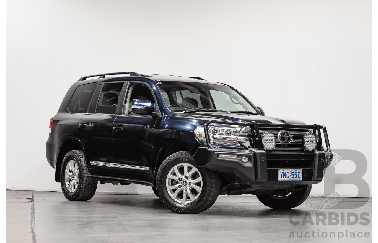 6/2019 Toyota Landcruiser Sahara (4x4) VDJ200R MY19 4d Wagon Metallic Blue Turbo Diesel V8 4.5L