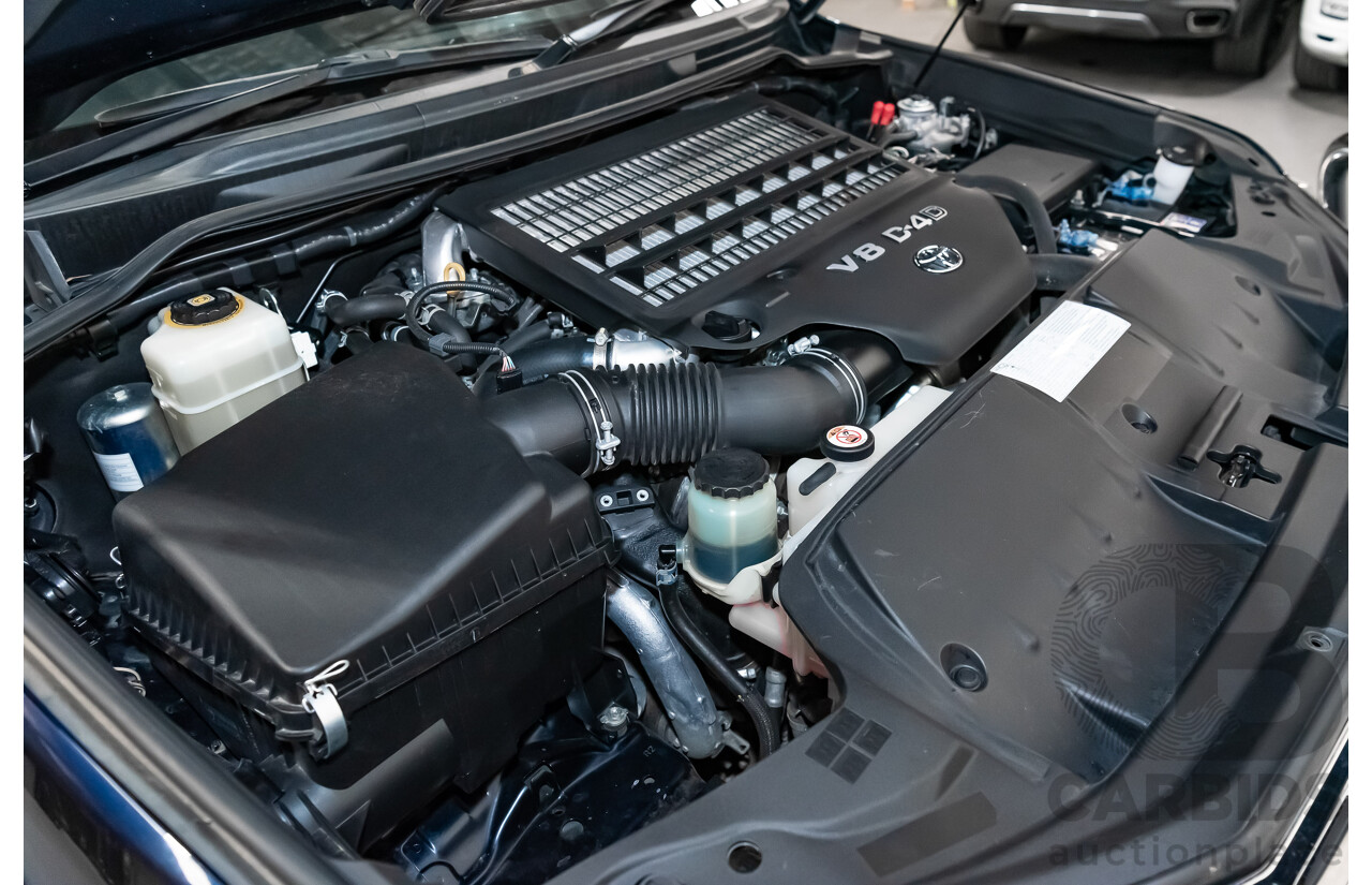 6/2019 Toyota Landcruiser Sahara (4x4) VDJ200R MY19 4d Wagon Metallic Blue Turbo Diesel V8 4.5L