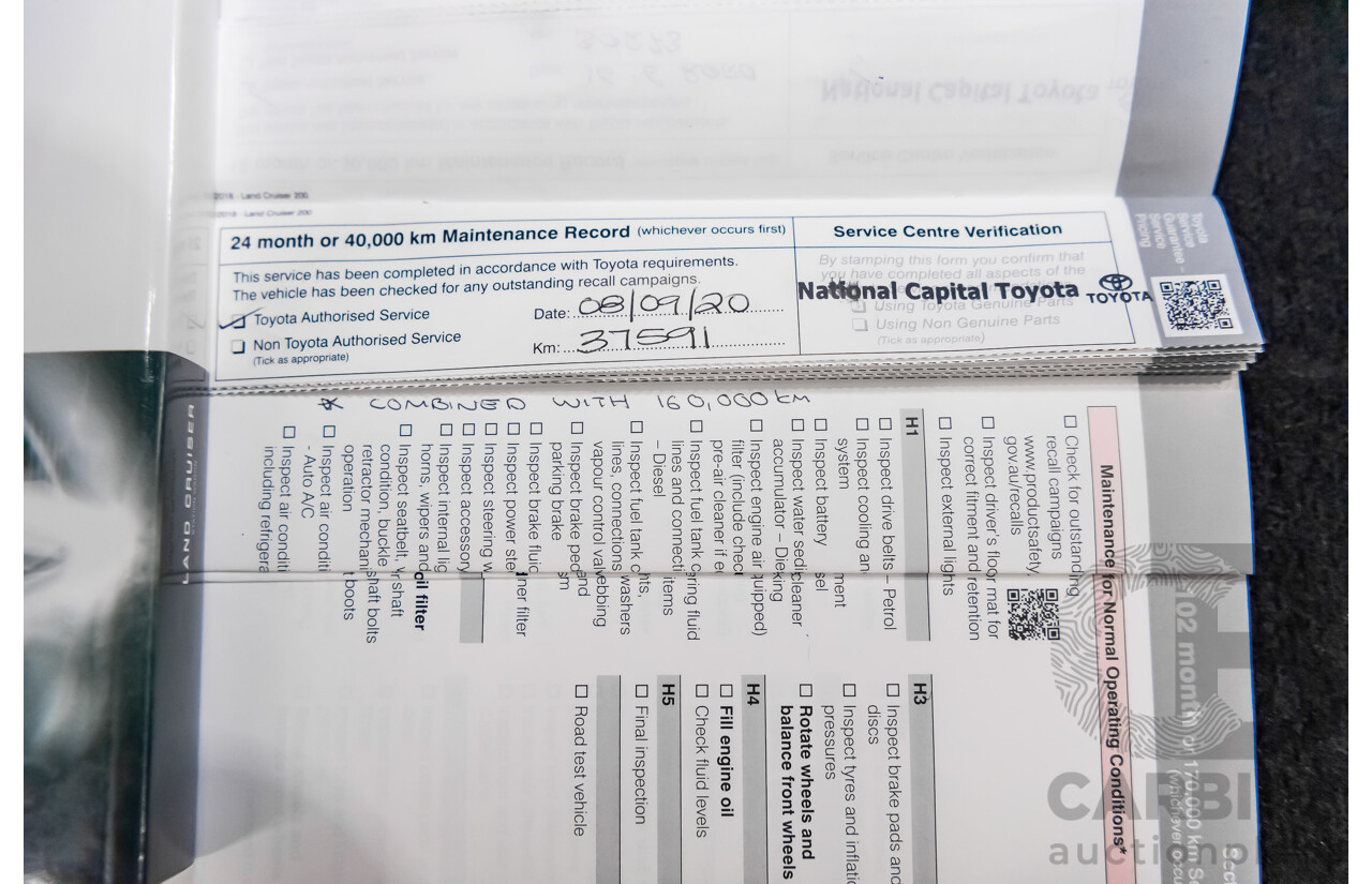 6/2019 Toyota Landcruiser Sahara (4x4) VDJ200R MY19 4d Wagon Metallic Blue Turbo Diesel V8 4.5L