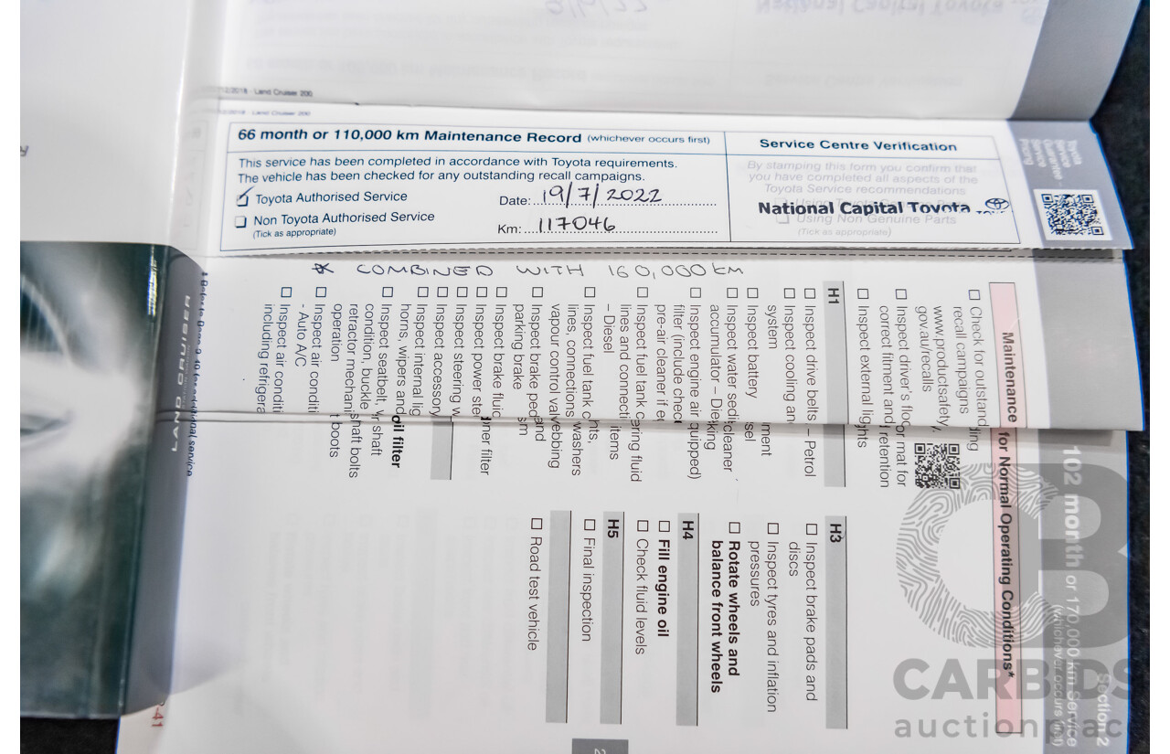 6/2019 Toyota Landcruiser Sahara (4x4) VDJ200R MY19 4d Wagon Metallic Blue Turbo Diesel V8 4.5L