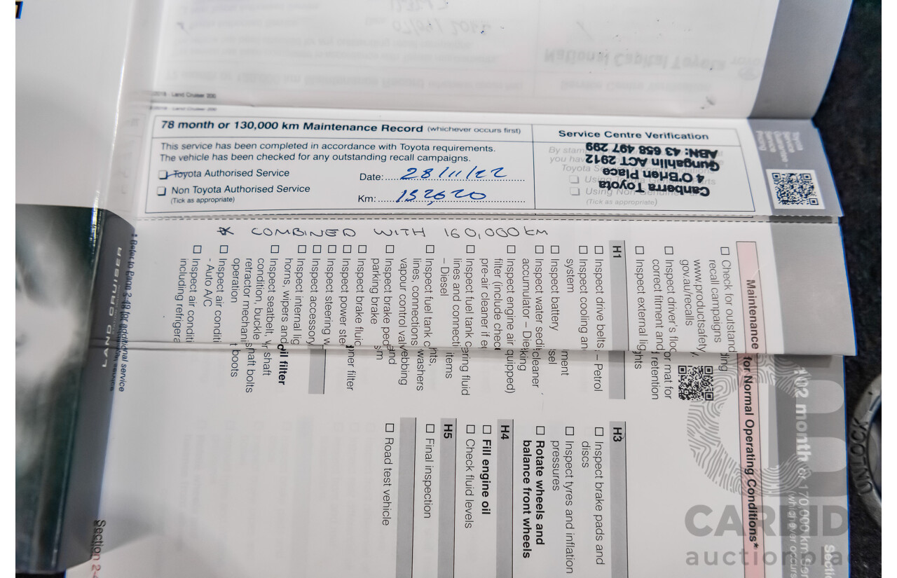 6/2019 Toyota Landcruiser Sahara (4x4) VDJ200R MY19 4d Wagon Metallic Blue Turbo Diesel V8 4.5L