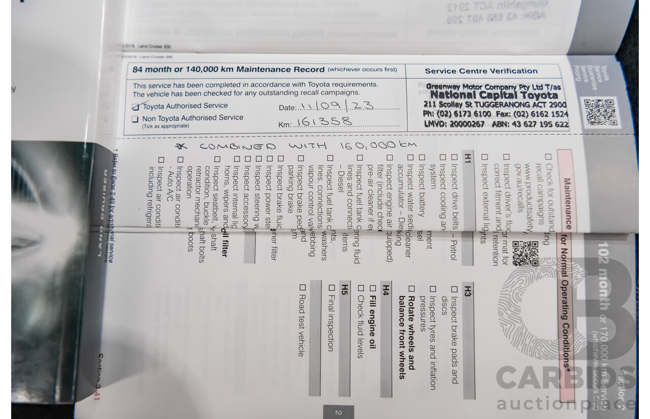 6/2019 Toyota Landcruiser Sahara (4x4) VDJ200R MY19 4d Wagon Metallic Blue Turbo Diesel V8 4.5L