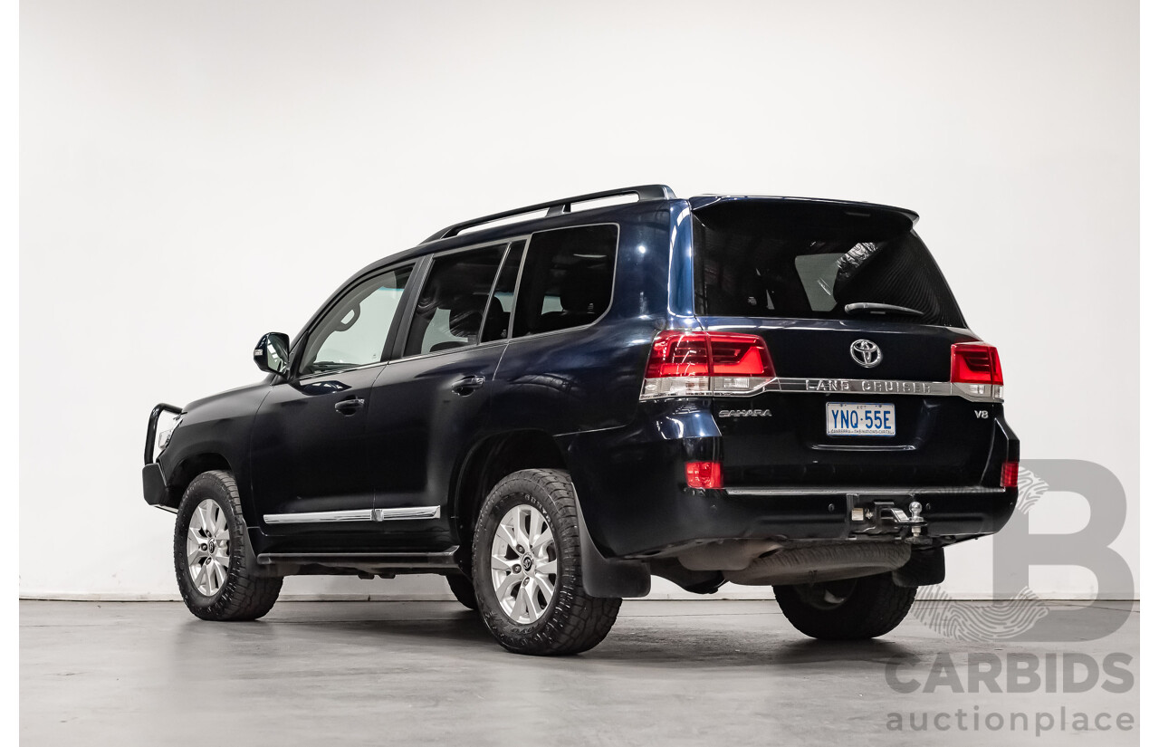 6/2019 Toyota Landcruiser Sahara (4x4) VDJ200R MY19 4d Wagon Metallic Blue Turbo Diesel V8 4.5L