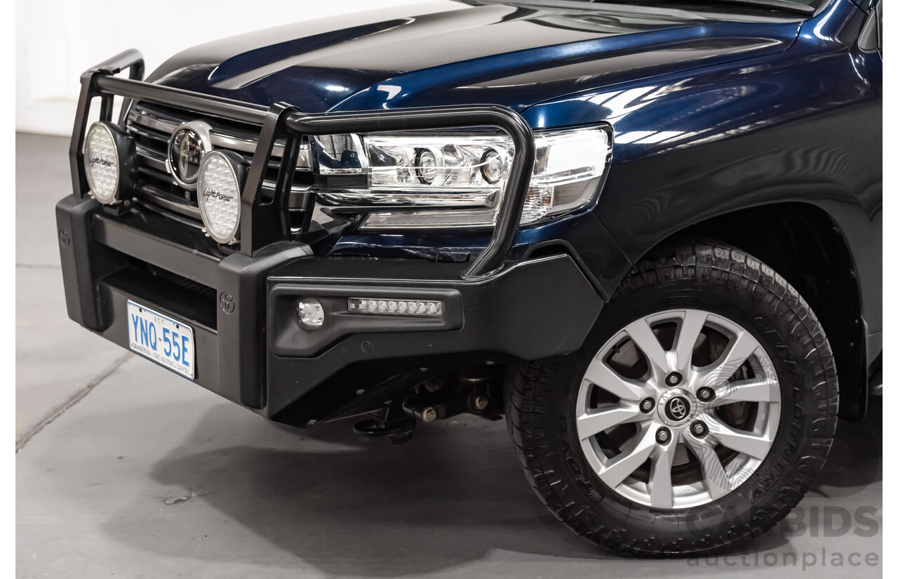 6/2019 Toyota Landcruiser Sahara (4x4) VDJ200R MY19 4d Wagon Metallic Blue Turbo Diesel V8 4.5L