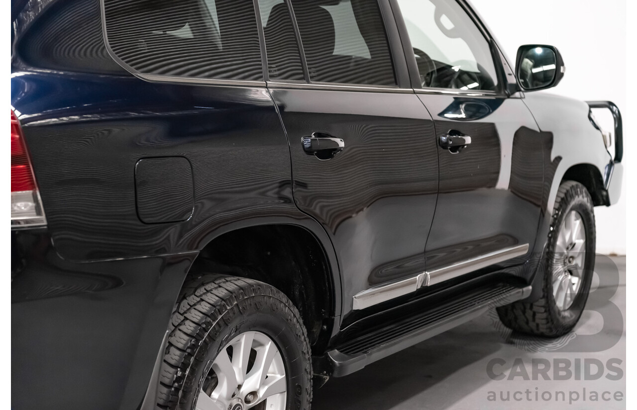 6/2019 Toyota Landcruiser Sahara (4x4) VDJ200R MY19 4d Wagon Metallic Blue Turbo Diesel V8 4.5L