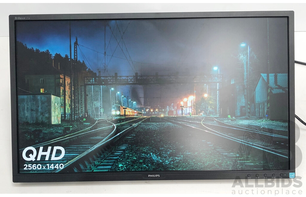 Philips (272B8Q) QHD 27-Inch Widescreen LED-Backlit LCD Monitor
