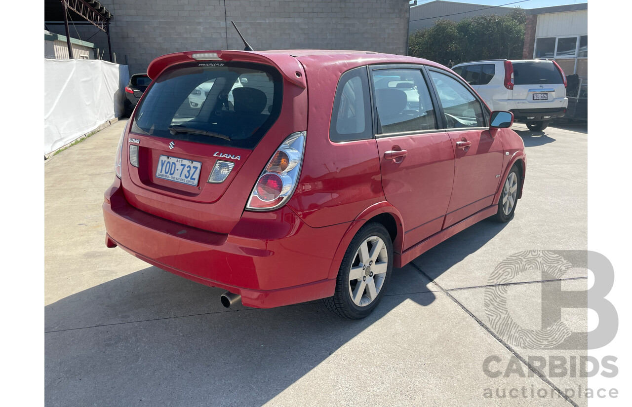 9/2006 Suzuki Liana   4d Sedan Red 1.8L