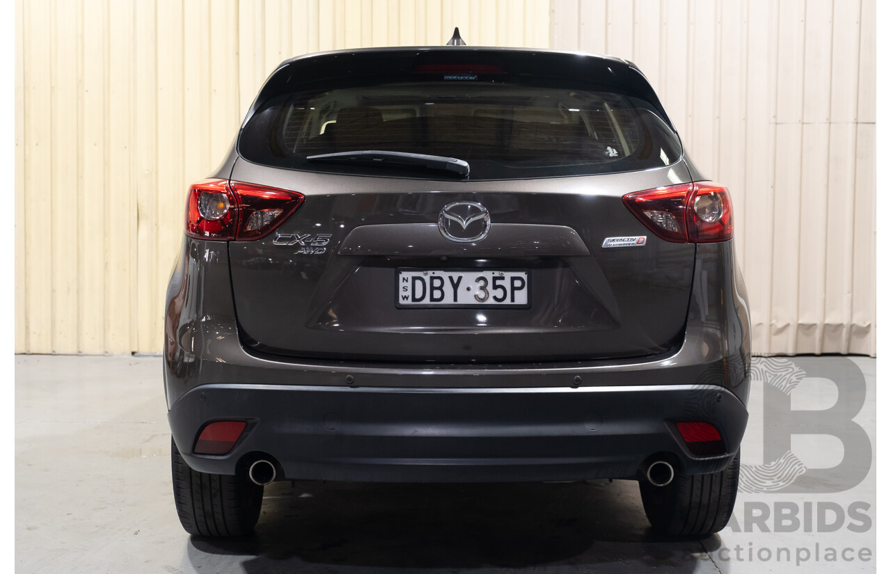 11/2015 Mazda CX-5 Akera (4x4) MY15 4d Wagon Metallic Bronze Turbo Diesel 2.2L