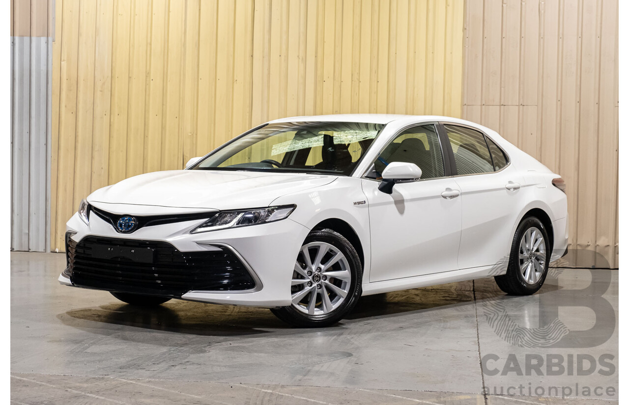 06/2021 Toyota Camry Ascent Hybrid MY21 AXVH70R 4d Sedan White 2.5L Hybrid