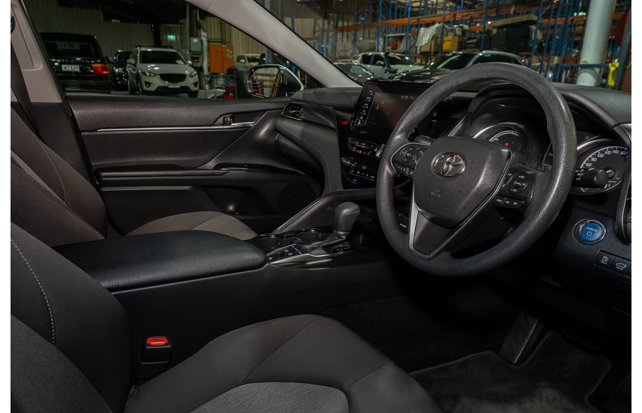 06/2021 Toyota Camry Ascent Hybrid MY21 AXVH70R 4d Sedan White 2.5L Hybrid