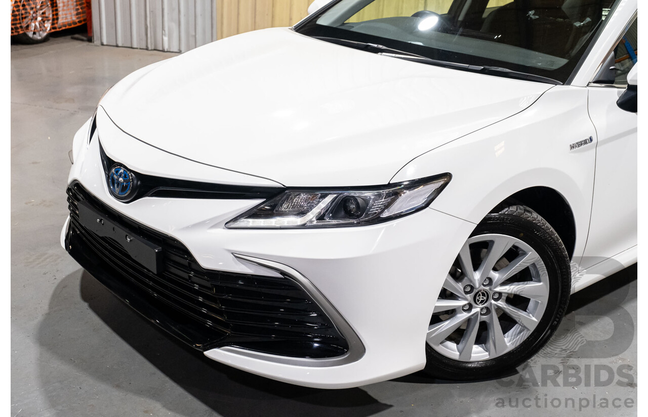 06/2021 Toyota Camry Ascent Hybrid MY21 AXVH70R 4d Sedan White 2.5L Hybrid