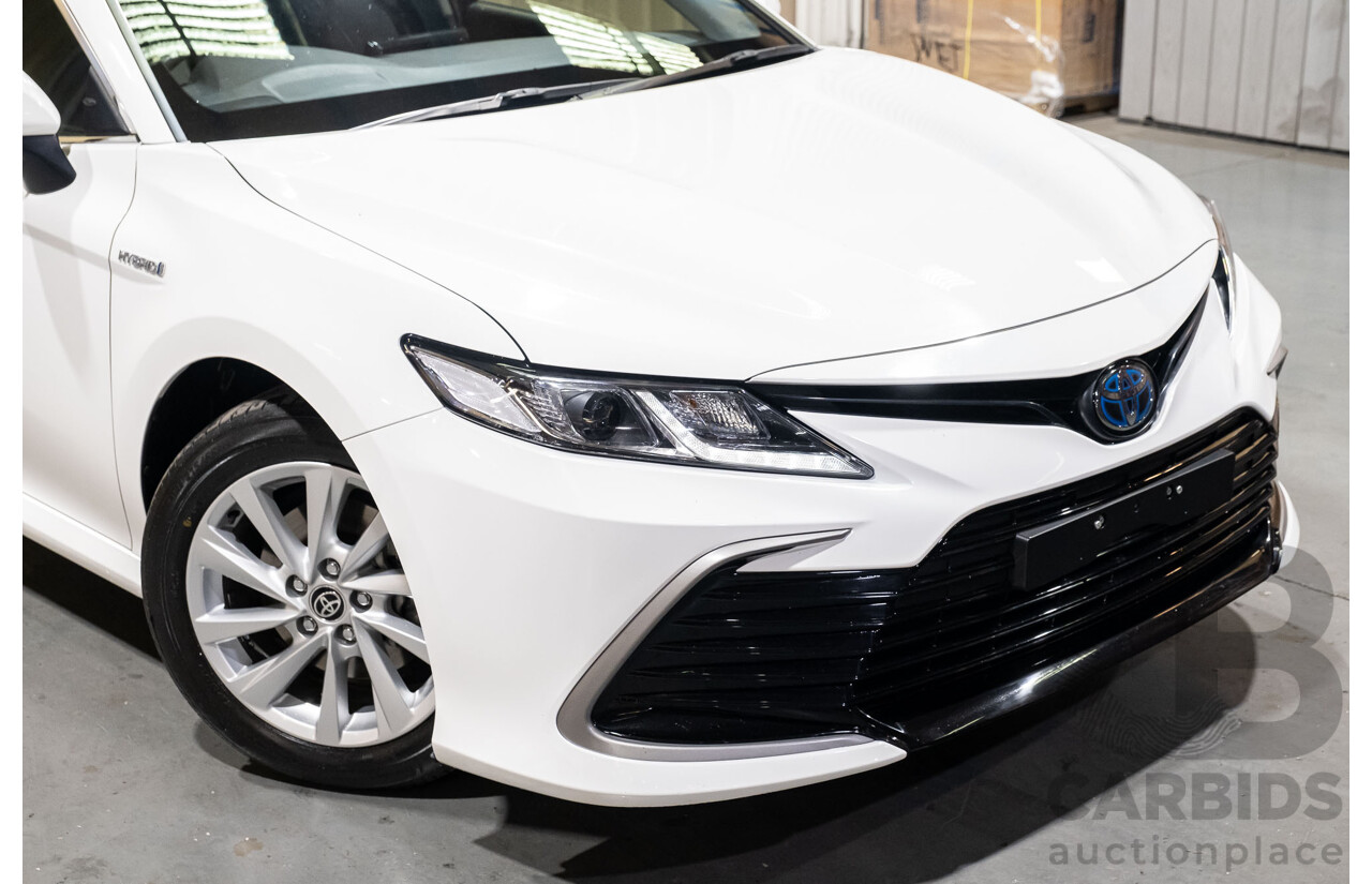 06/2021 Toyota Camry Ascent Hybrid MY21 AXVH70R 4d Sedan White 2.5L Hybrid