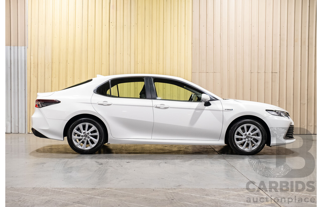 06/2021 Toyota Camry Ascent Hybrid MY21 AXVH70R 4d Sedan White 2.5L Hybrid