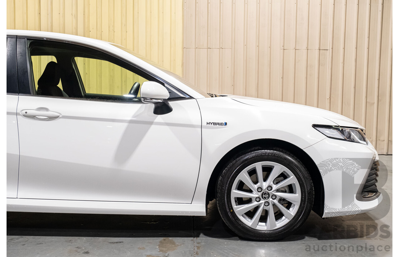 06/2021 Toyota Camry Ascent Hybrid MY21 AXVH70R 4d Sedan White 2.5L Hybrid