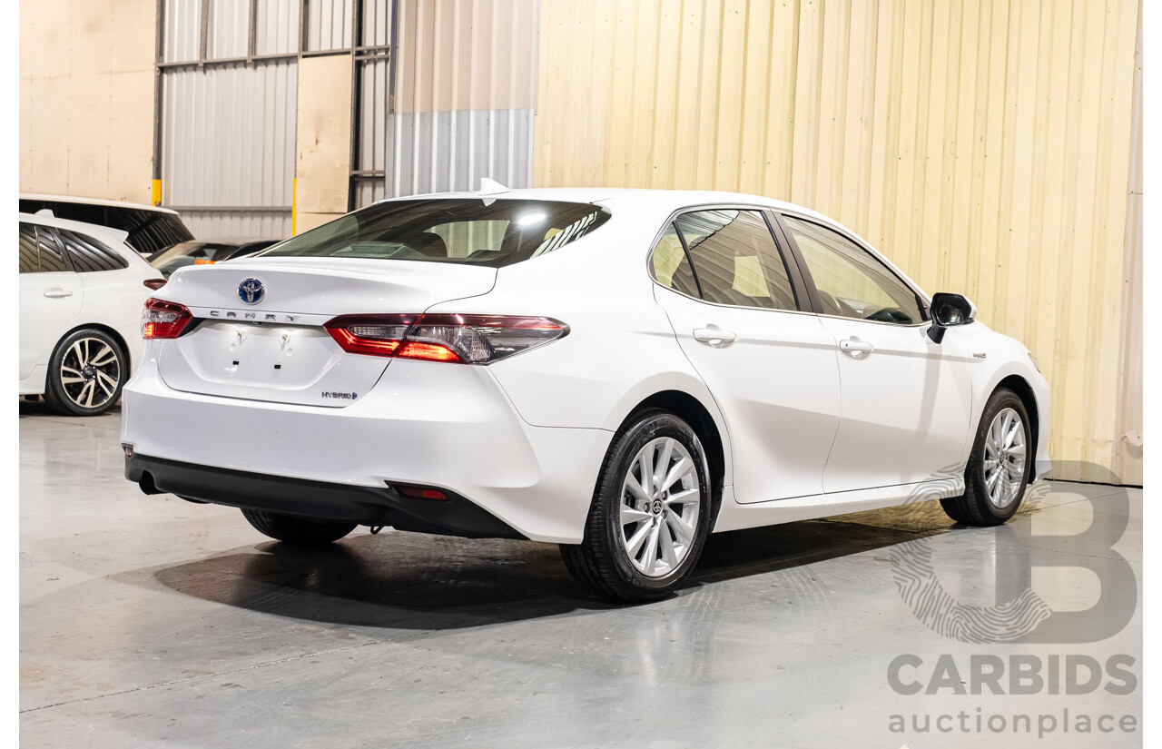 06/2021 Toyota Camry Ascent Hybrid MY21 AXVH70R 4d Sedan White 2.5L Hybrid