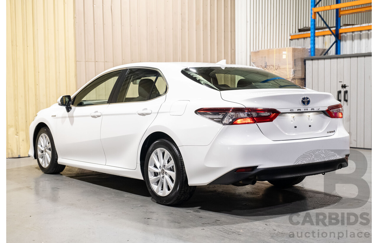 06/2021 Toyota Camry Ascent Hybrid MY21 AXVH70R 4d Sedan White 2.5L Hybrid