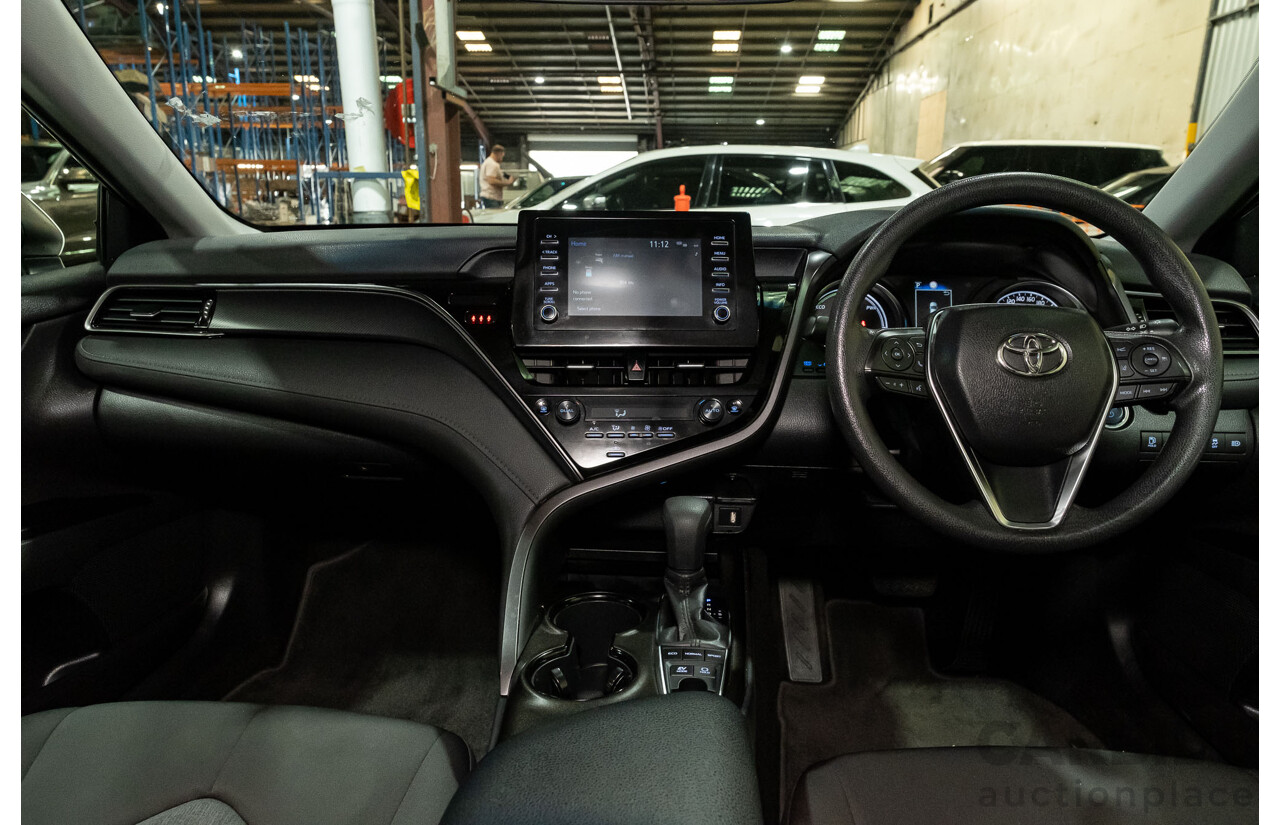 06/2021 Toyota Camry Ascent Hybrid MY21 AXVH70R 4d Sedan White 2.5L Hybrid