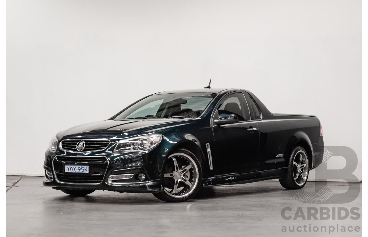 4/2014 Holden Commodore SS-V VF Utility Regal Peacock Metallic Green V8 6.0L
