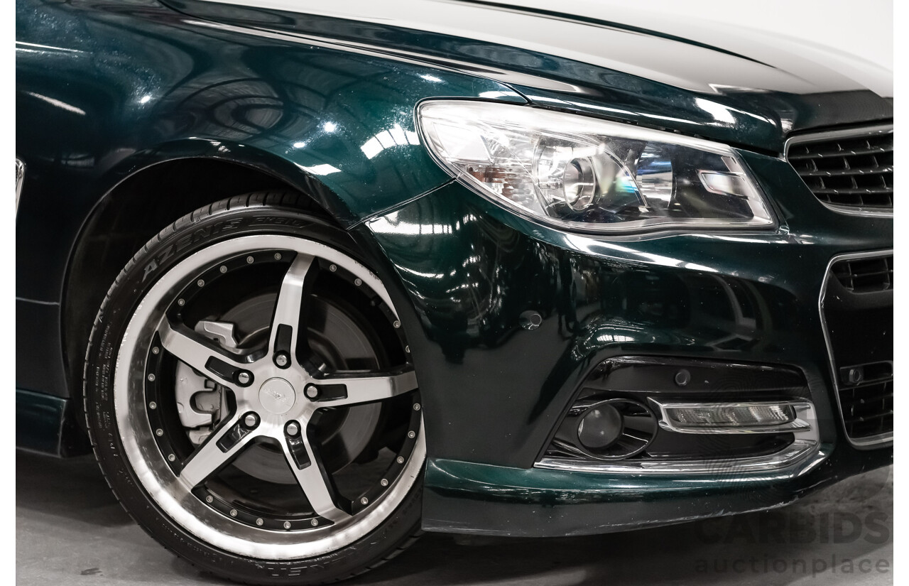 4/2014 Holden Commodore SS-V VF Utility Regal Peacock Metallic Green V8 6.0L